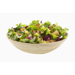 盘子里的蔬菜沙拉