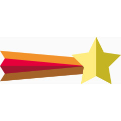 可爱彩色流星矢量图