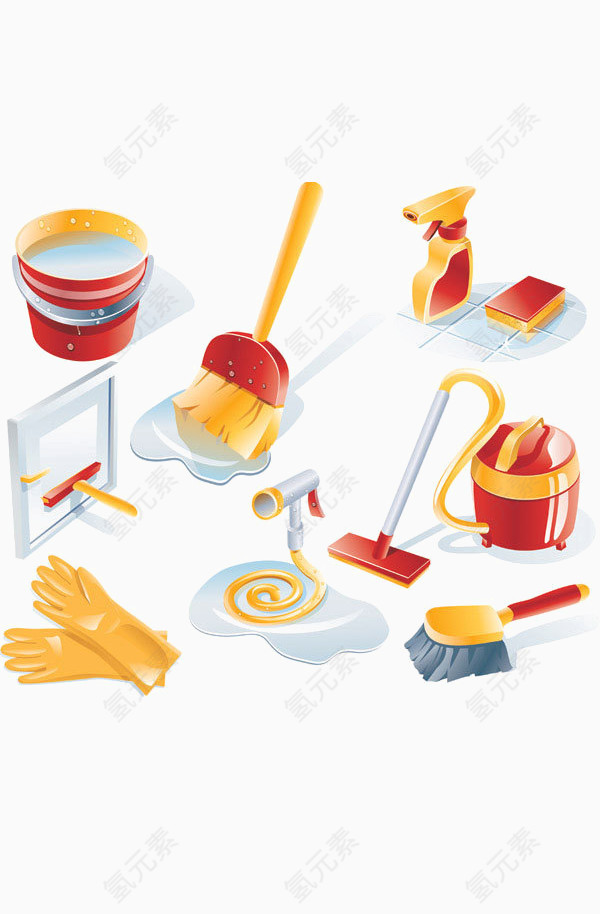 有质感的清洁工具
