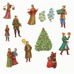 古典圣诞节油画