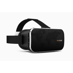 黑色的虚拟现实眼镜