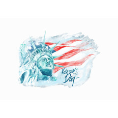 手绘板自由女神