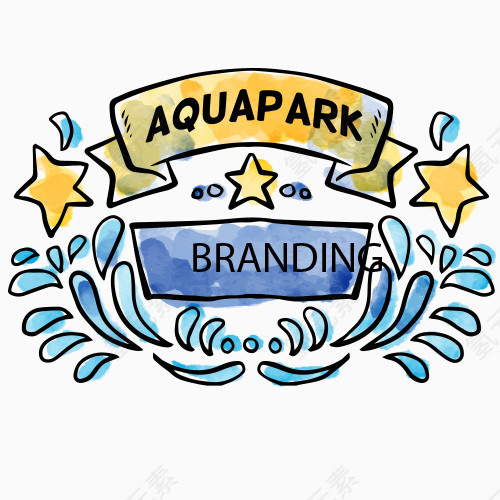 卡通文案 鲜花横幅 宠物横幅 卡爱横幅 水彩风格 手绘标语 招牌