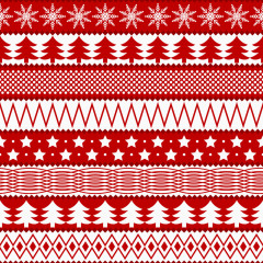 矢量圣诞节红色背景