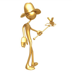 超清晰3D小金人