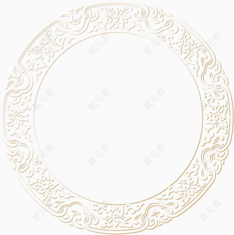 传统花边边框底纹