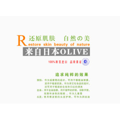 日本护肤品艺术字