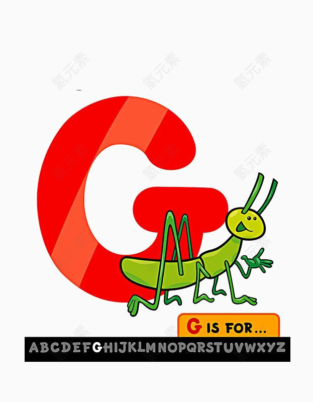 卡通毛毛虫英文素材