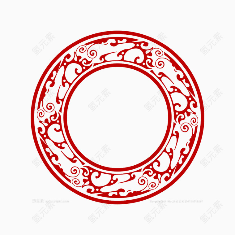 中国风花纹