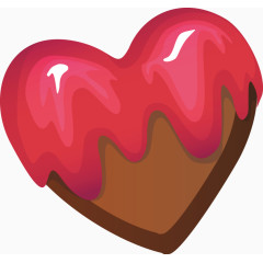 矢量创意设计爱心红色巧克力图