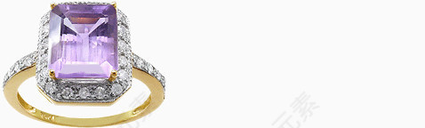 紫色宝石戒指