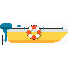 黄色钓鱼行业钓鱼船