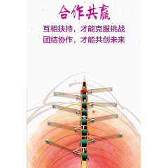 企业文化展板之团队合作共赢