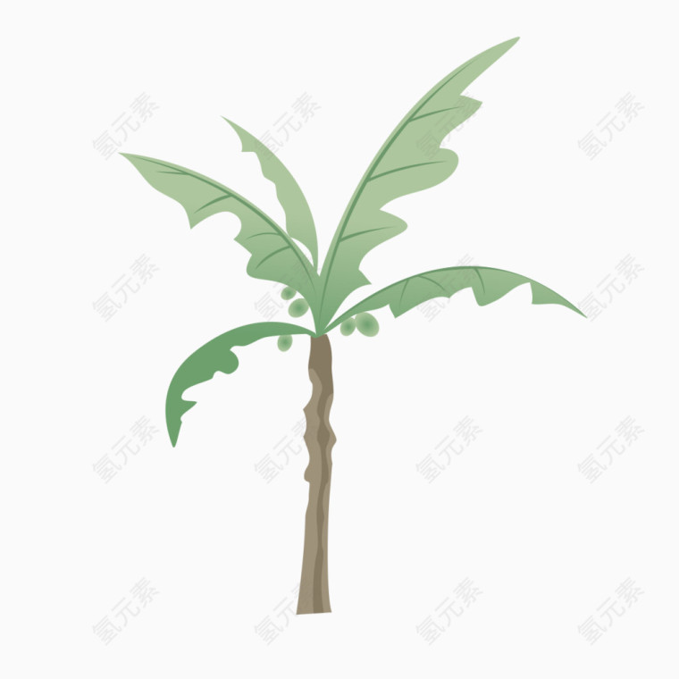 椰子树的模型玩具