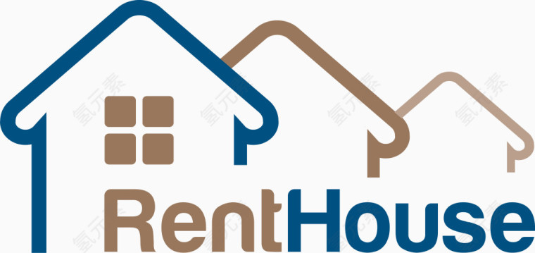 创意房产标志矢量素材