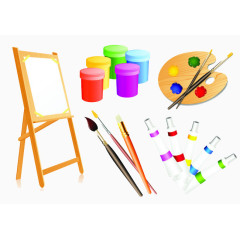 有质感的画画用具