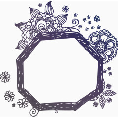 不规则几何体花纹底纹