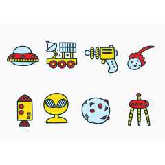 卡通外星图标素材