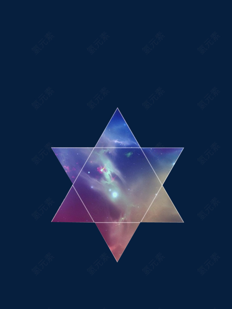 梦幻星空五角星