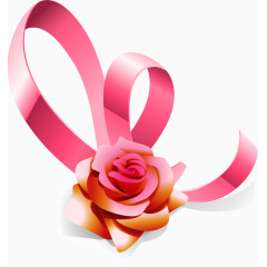 矢量手绘玫瑰花瓣