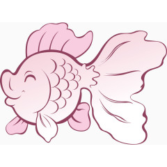 粉色小金鱼