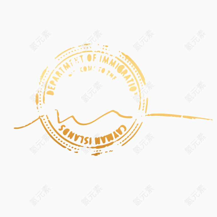 纪念复古邮戳
