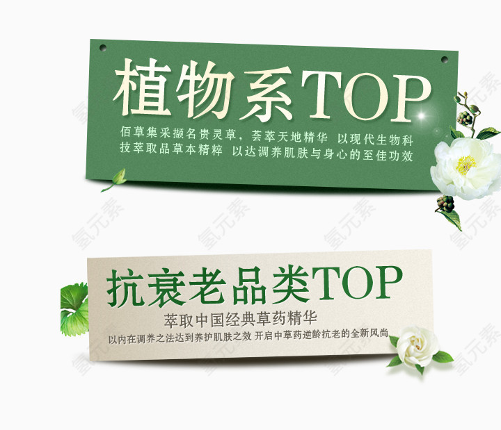 美容化妆品文字标签
