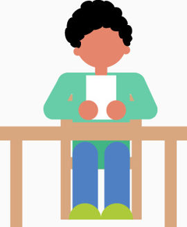 拿着书本的学生
