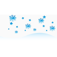 矢量雪花星星素材