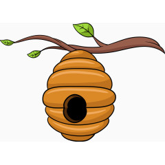 矢量卡通可爱植物蜂窝素材