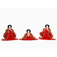 日本春节和服娃娃