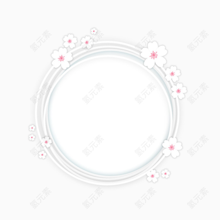 樱花底框