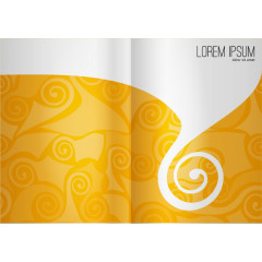 矢量创意画册图案设计素材