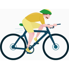 矢量骑单车的男孩