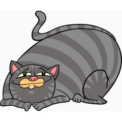 矢量可爱大肥猫猫咪