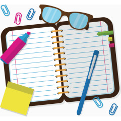 矢量手绘笔记本