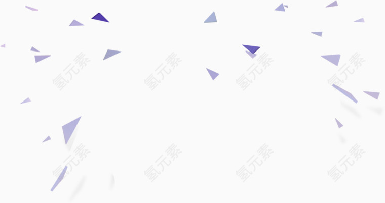 紫色清新碎片漂浮素材
