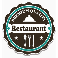 欧式古典餐饮标签矢量素材