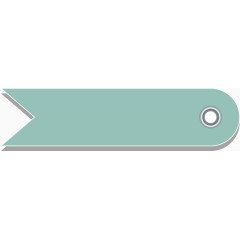 矢量手绘蓝色标签