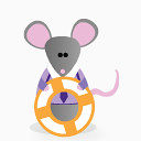 可爱老鼠桌面图标下载