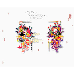 门神年画免抠素材