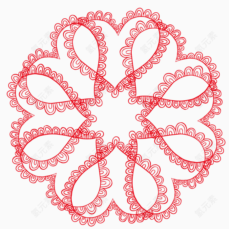 矢量艺术形状花纹