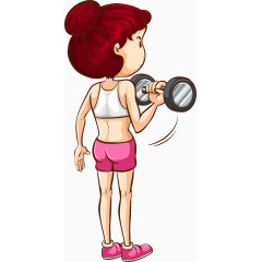 可爱屌丝儿童运动形象矢量