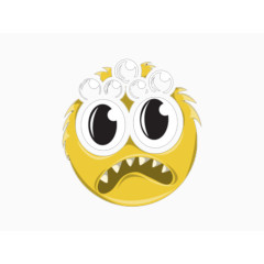 黄色恐惧卡通图案