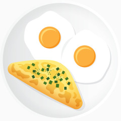 扁平化卡通美食