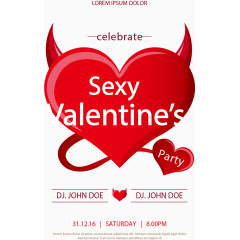 性感红色小恶魔海报