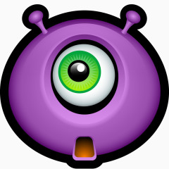 外星人阿凡达独眼巨人表情符号怪物怪物独眼外星人图标