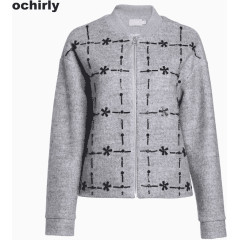 拉链短外套欧时力