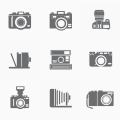 灰色的相机小图标