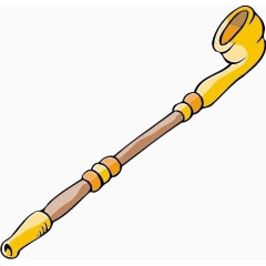 卡通烟斗免抠素材